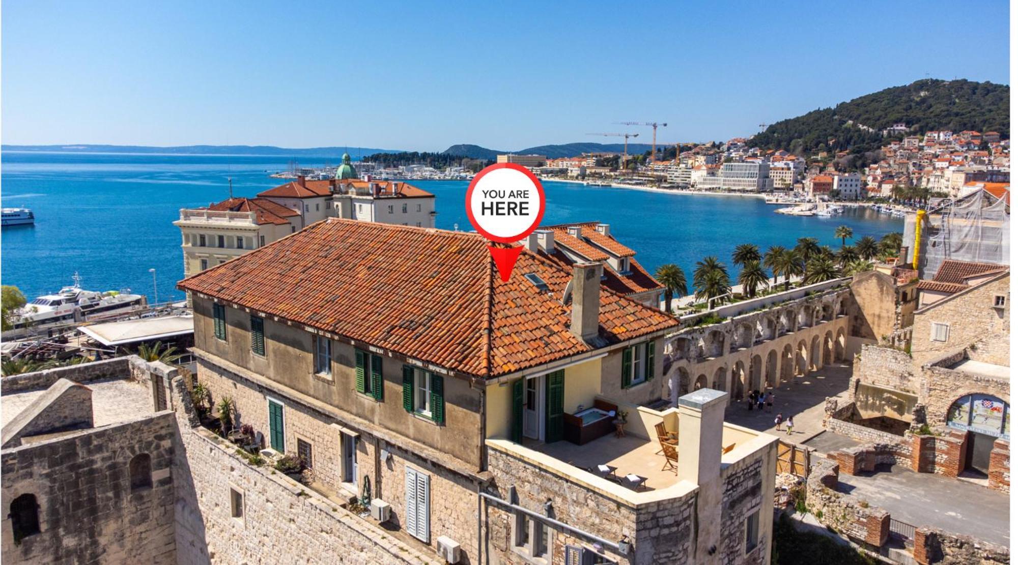 Terazza Grande In Diocletian Tower Apartment Split Exterior photo